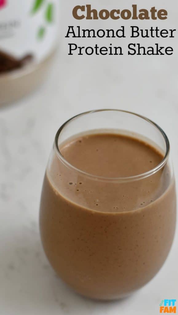 Chocolate Almond Butter Protein Shake - That Fit Fam