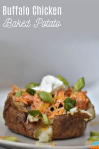 Buffalo Chicken Baked Potato - That Fit Fam