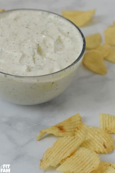 Healthy Chip Dip recipe - That Fit Fam